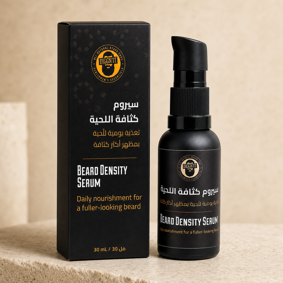 Diggn'It Beard Density Serum bottle and box